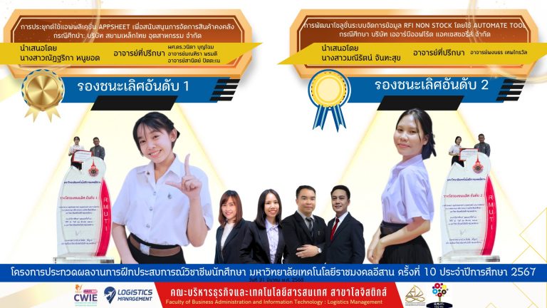 โครงการประกวดผลงานการฝึกประสบการณ์วิชาชีพนักศึกษา ประจำปีการศึกษา 2567